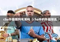 cba外籍裁判有用吗（cba中的外籍球员）